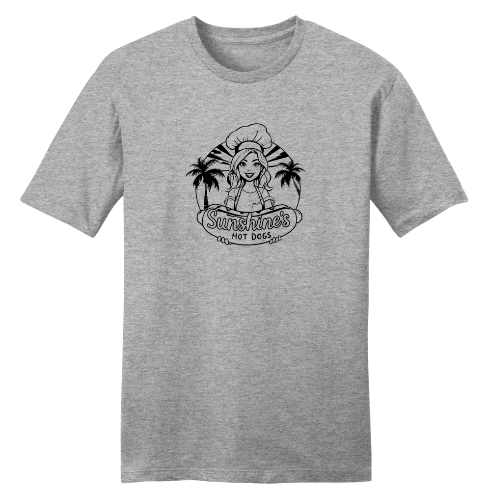 Classic Sunshine's Hot Dog Tee - UNISEX (Heather Grey)