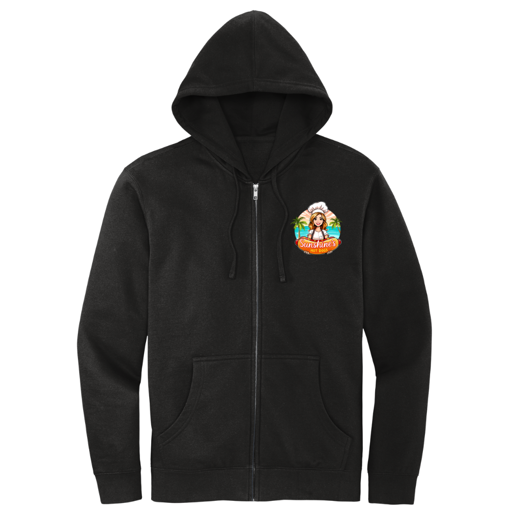 Classic Sunshine's Hot Dog - Zipper Hoodie (Black)