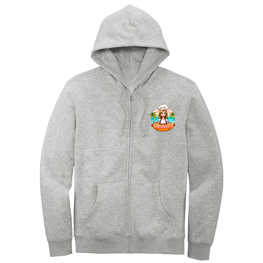 Classic Sunshine's Hot Dog - Zipper Hoodie (Grey)
