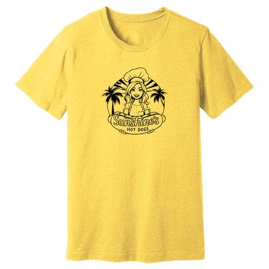 Classic Sunshine's Hot Dog Tee - UNISEX (Heather Gold)