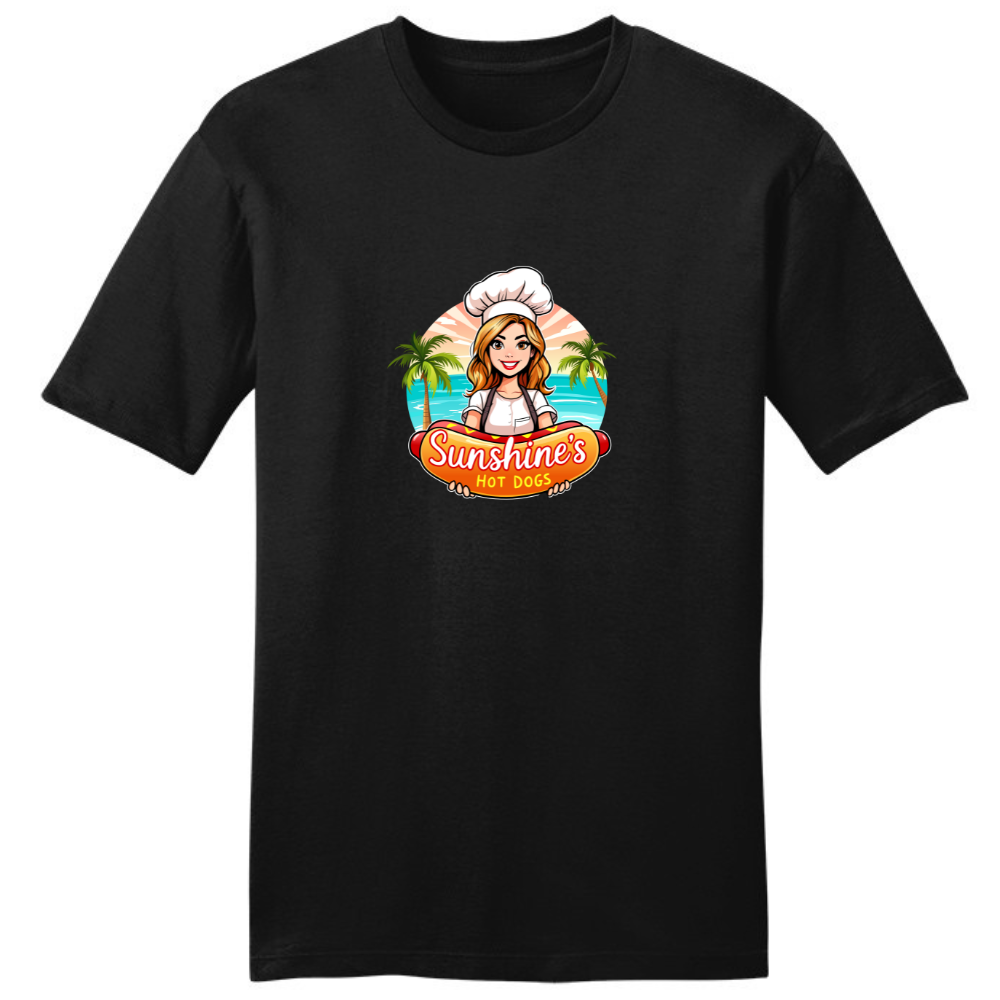 Classic Sunshine's Hot Dog Tee - UNISEX (Black)