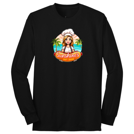PROMO LONG SLEEVE - Classic Sunshine's Hot Dog (BLACK)